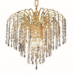 falls royal crystal chandelier in gold (a)