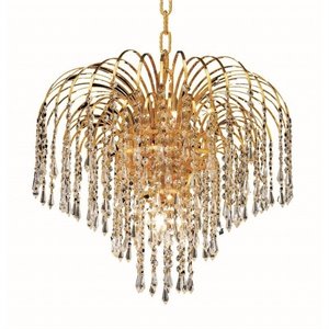 falls royal crystal chandelier in gold (a)