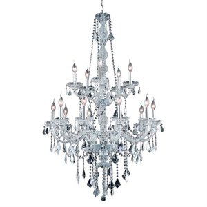 verona royal crystal chandelier in chrome (a)