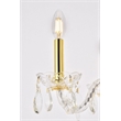 Elegant Lighting Princeton 4 Light Royal Crystal Chandelier in Gold