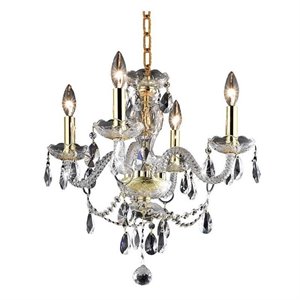 princeton royal crystal chandelier in gold