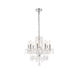 Elegant Lighting Princeton 8 Light Royal Crystal Chandelier in Chrome