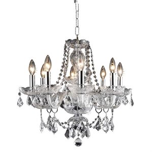 princeton royal crystal chandelier in chrome
