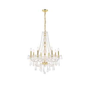 Elegant Lighting Verona 28&quot 8 Light Royal Crystal Chandelier