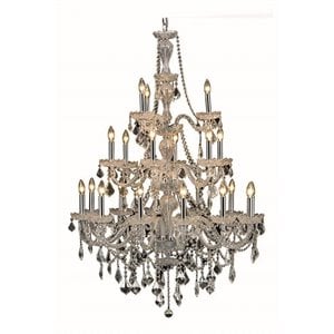 Elegant Lighting Giselle 38&quot 21 Light Royal Crystal Chandelier