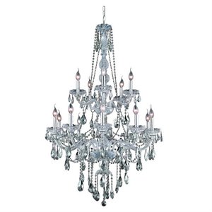 Elegant Lighting Verona 33&quot 15 Light Royal Crystal Chandelier