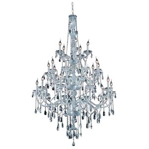 verona royal crystal chandelier in chrome (b)