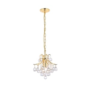 Elegant Lighting Toureg 12&quot 3 Light Royal Crystal Chandelier
