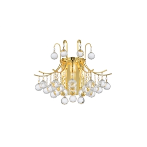 Elegant Lighting Toureg 16&quot 3 Light Royal Crystal Wall Sconce