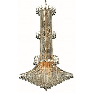 toureg royal crystal chandelier in gold