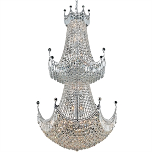 Elegant Lighting Corona 36&quot 36 Light Royal Crystal Chandelier