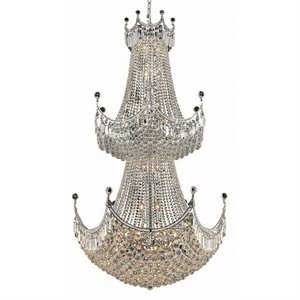 corona royal crystal chandelier in chrome (a)
