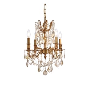 Elegant Lighting Rosalia 17&quot 4 Light Royal Crystal Chandelier