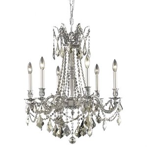 rosalia royal crystal chandelier in pewter and teak (a)