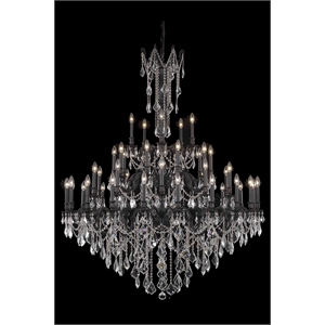 Elegant Lighting Rosalia 54&quot 45 Light Royal Crystal Chandelier