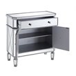 Elegant Lighting Danville 2 Door Mirrored Chest in Silver