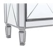 Elegant Lighting Danville 2 Door Mirrored Chest in Silver