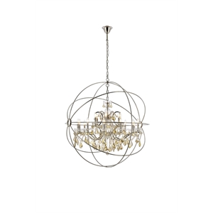 Elegant Lighting Geneva 44&quot 18 Light Royal Crystal Pendant Lamp