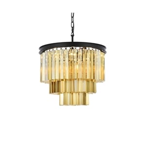Elegant Lighting Sydney 20&quot 6 Light Royal Crystal Chandelier