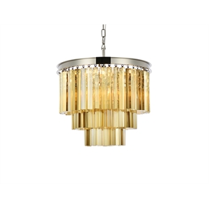 Elegant Lighting Sydney 20&quot 6 Light Royal Crystal Chandelier