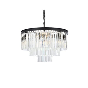 Elegant Lighting Sydney 26&quot 9 Light Royal Crystal Chandelier