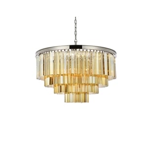 Elegant Lighting Sydney 32&quot 8 Light Royal Crystal Chandelier