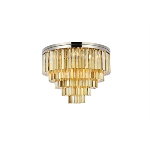 Elegant Lighting Sydney 32&quot 17 Light Royal Crystal Flush Mount