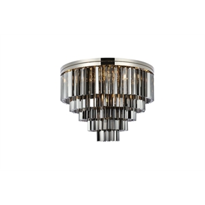 Elegant Lighting Sydney 32&quot 17 Light Royal Crystal Flush Mount
