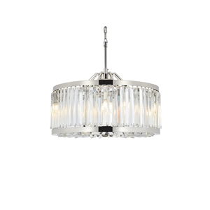 Elegant Lighting Chelsea 28&quot 8 Light Royal Crystal Pendant Lamp