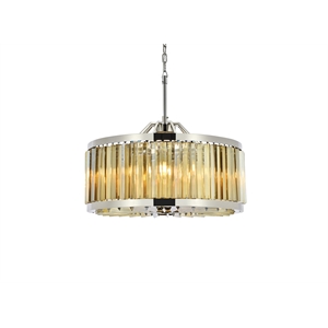 Elegant Lighting Chelsea 28&quot 8 Light Royal Crystal Pendant Lamp