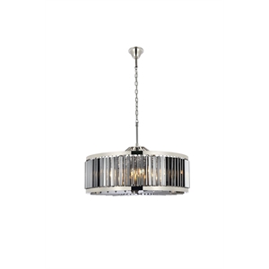 Elegant Lighting Chelsea 36&quot 10 Light Royal Crystal Pendant Lamp