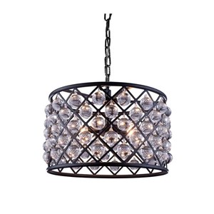 Elegant Lighting Madison 20&quot 6 Light Royal Crystal Pendant Lamp