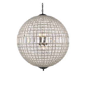 Elegant Lighting Olivia 36&quot 8 Light Royal Crystal Pendant Lamp