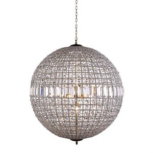 olivia royal crystal pendant lamp in french gold