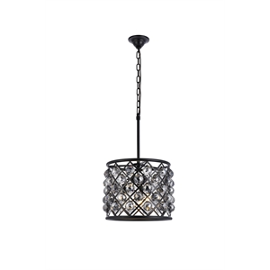 Elegant Lighting Madison 14&quot 4 Light Royal Crystal Pendant Lamp