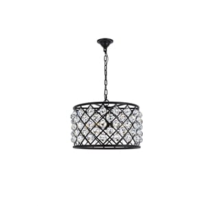 Elegant Lighting Madison 20&quot 6 Light Royal Crystal Pendant Lamp