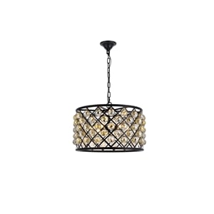 Elegant Lighting Madison 20&quot 6 Light Royal Crystal Pendant Lamp