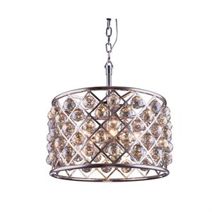 madison royal crystal pendant lamp in nickel and golden teak (a)