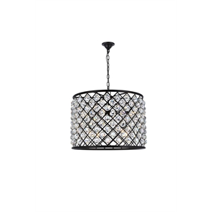 Elegant Lighting Madison 28&quot 8 Light Royal Crystal Pendant Lamp