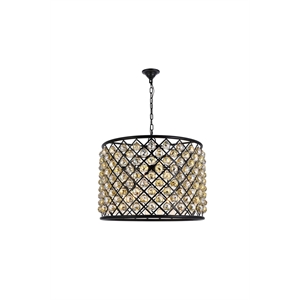 Elegant Lighting Madison 28&quot 8 Light Royal Crystal Pendant Lamp