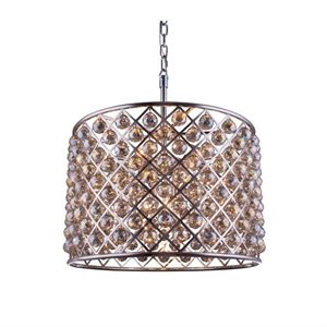 madison royal crystal pendant lamp in nickel and golden teak (a)