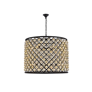 Elegant Lighting Madison 36&quot 12 Light Royal Crystal Pendant Lamp