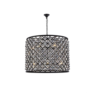 Elegant Lighting Madison 36&quot 12 Light Royal Crystal Pendant Lamp
