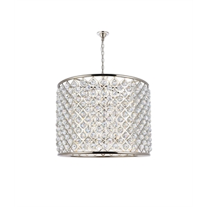 Elegant Lighting Madison 36&quot 12 Light Royal Crystal Pendant Lamp