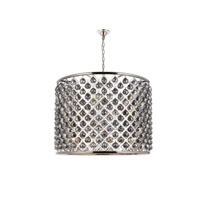 Elegant Lighting Madison 36&quot 12 Light Royal Crystal Pendant Lamp