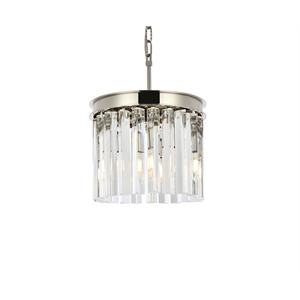 Elegant Lighting Sydney 12&quot 3 Light Royal Crystal Chandelier