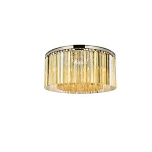 Elegant Lighting Sydney 32&quot 8 Light Royal Crystal Flush Mount
