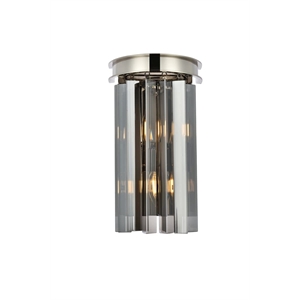 Elegant Lighting Sydney 8&quot 2 Light Royal Crystal Wall Sconce