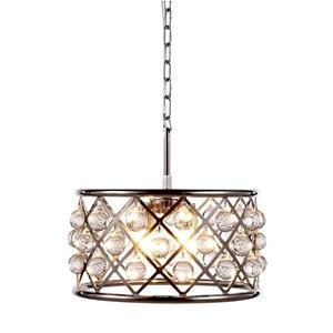 Elegant Lighting Madison 16&quot 4 Light Royal Crystal Pendant Lamp