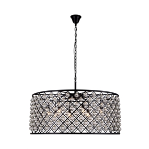 Elegant Lighting Madison 44&quot 10 Light Royal Crystal Pendant Lamp